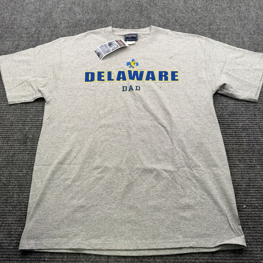 University Of Delaware Dad Jansport Dead Stock Y2K Men's Size Large Gray NWT - Picture 2 of 4